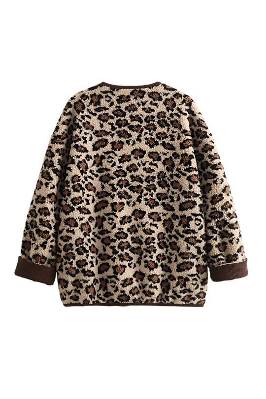 EB | Lässiger Cardigan Tierdruck Bequem und Stilvoll
