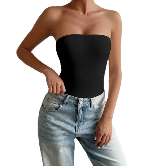 Damen Bandeau-Bodysuit aus elastischem Material mit figurfreundlichem Schnitt EB