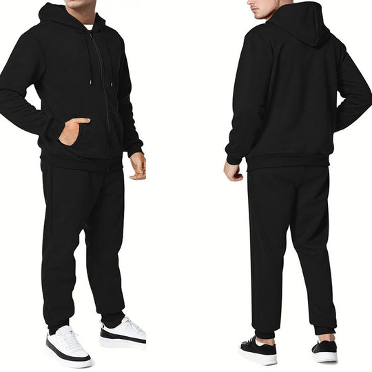 Herren nan zweiteiliges Zip-Hoodie und schmal zulaufende Jogginghose aus French Terry EB