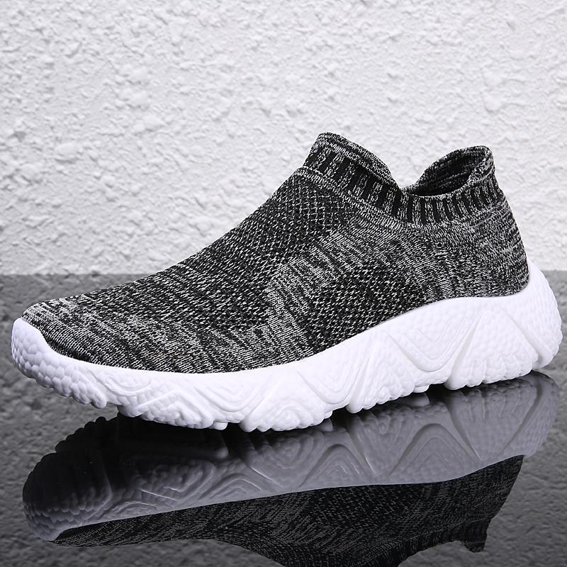 Damen Sportliche Strick-Sneaker mit rutschfester Sohle EB