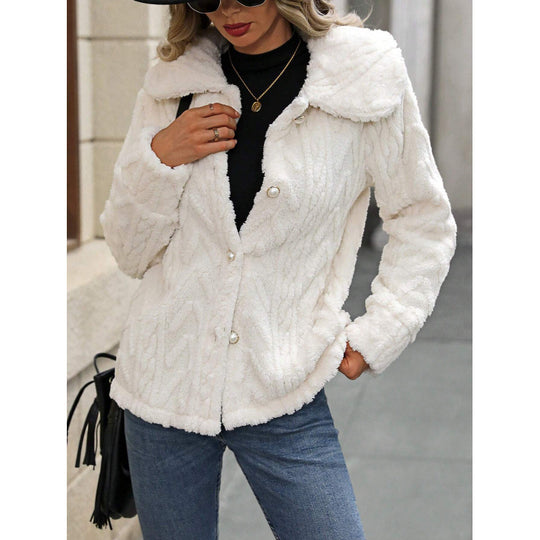Damen kuschelige Fleecejacke EB