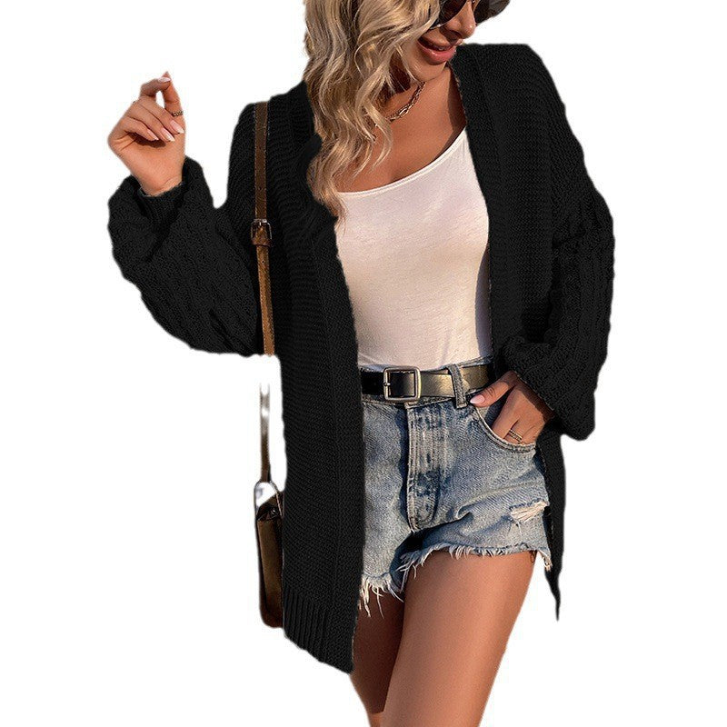 Damen Großer Strickcardigan EB