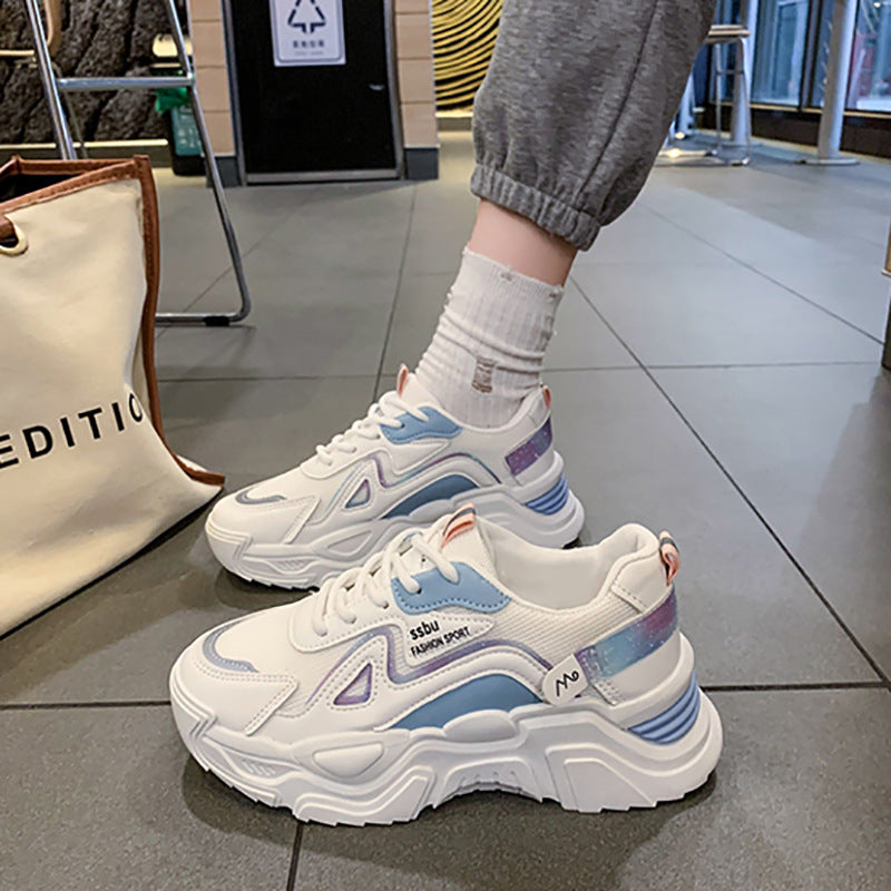 Damen trendige Sneakers mit innovativer Dämpfung und atmungsaktiver Mesh-Oberfläche EB