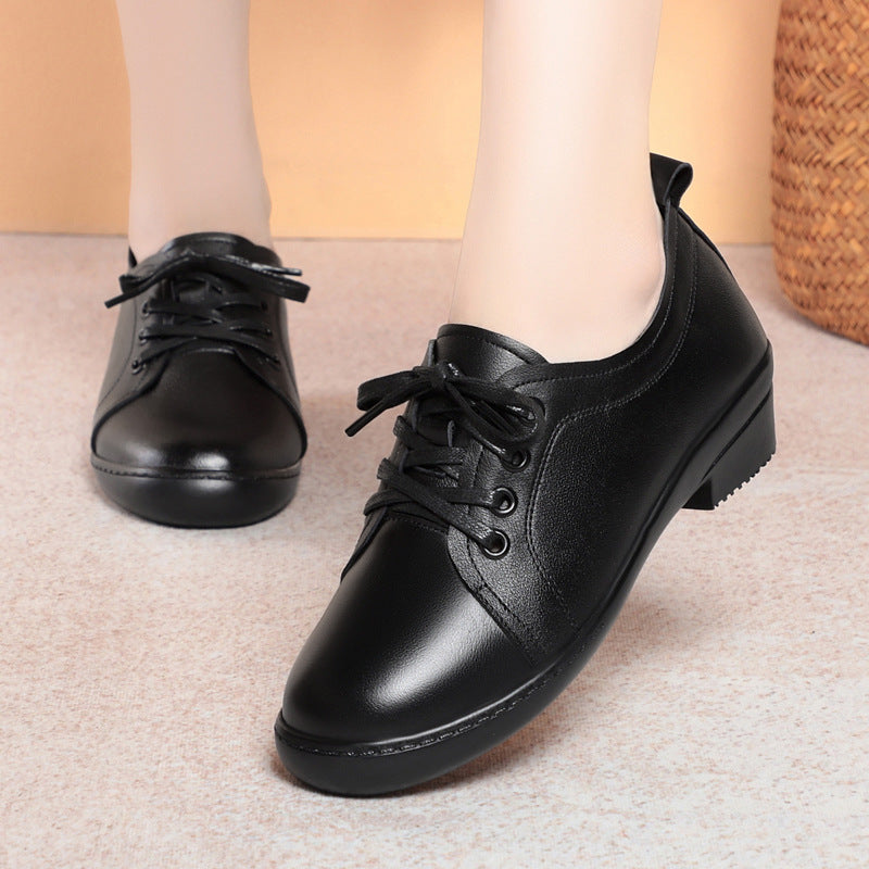 Damen Komfortable Schnürschuhe mit modischem Design und praktischem Blockabsatz EB