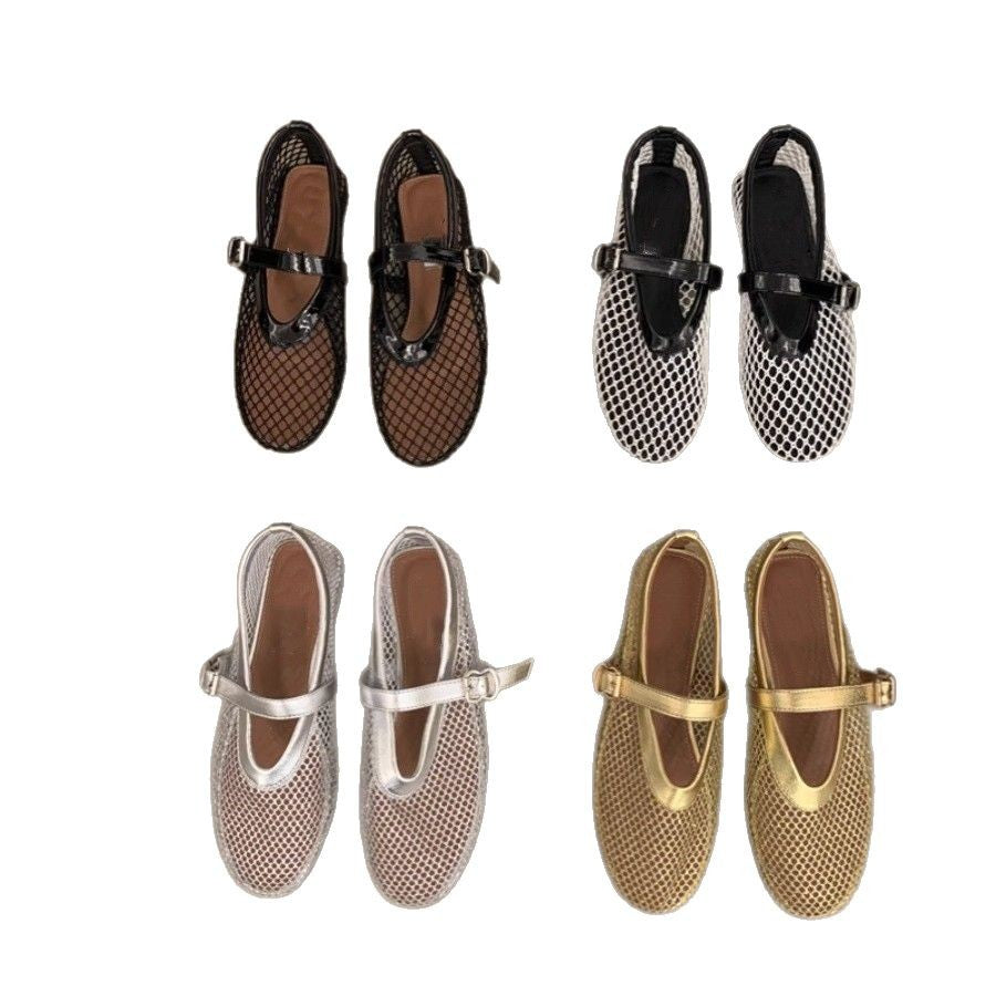 Damen Mesh-Slipper mit verstellbarem Riemen EB