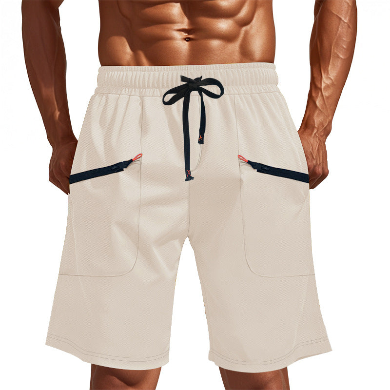Herren Sportliche Shorts mit vielseitigen Taschen und elastischem Bund EB