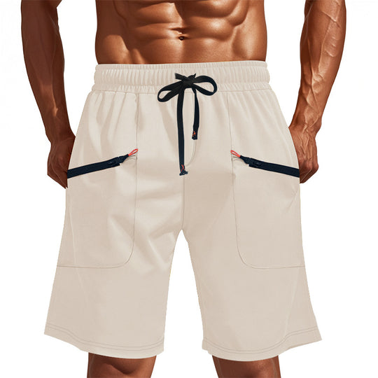 Herren Sportliche Shorts mit vielseitigen Taschen und elastischem Bund EB