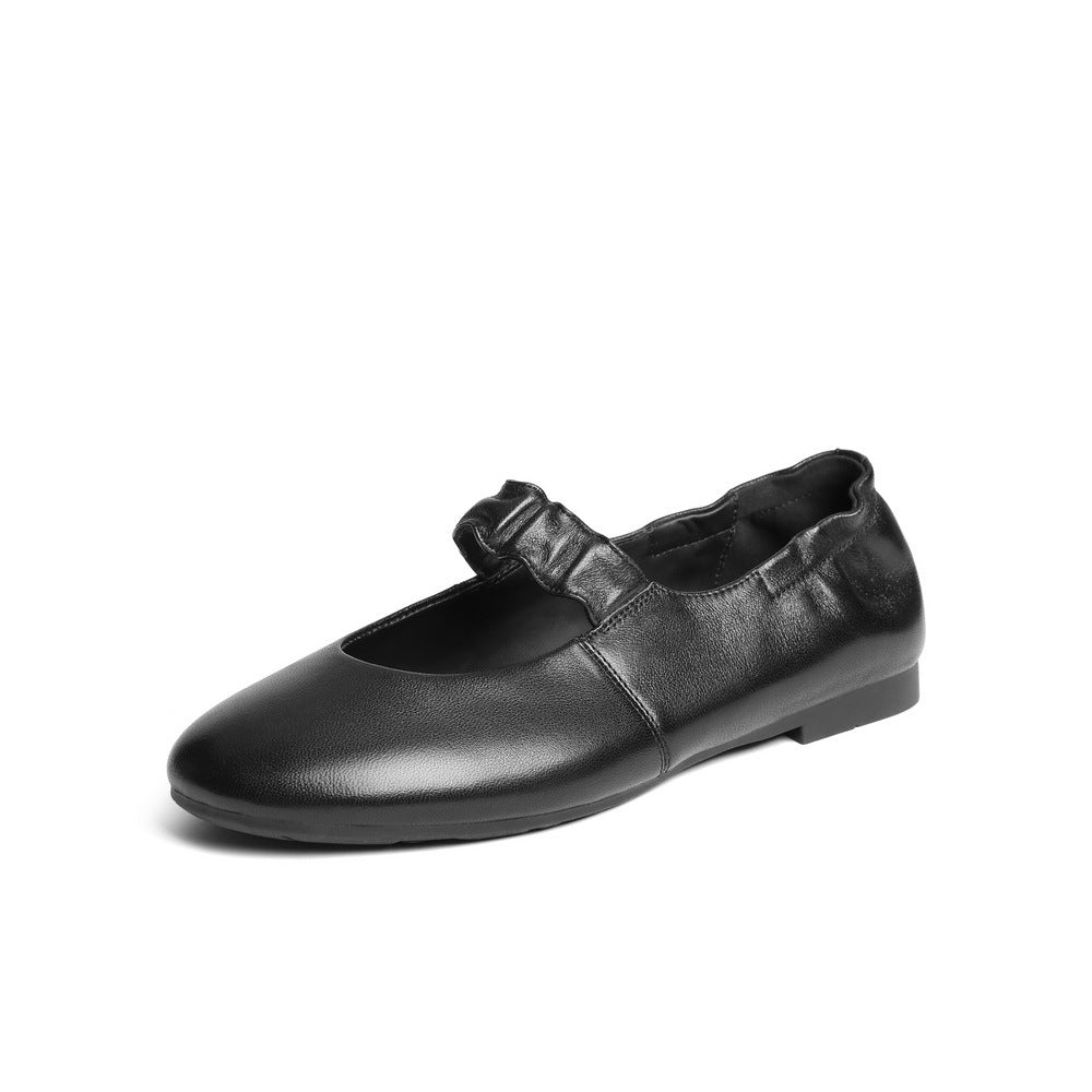 Damen Ballerinas mit modischem Riemen und flexibler Sohle EB