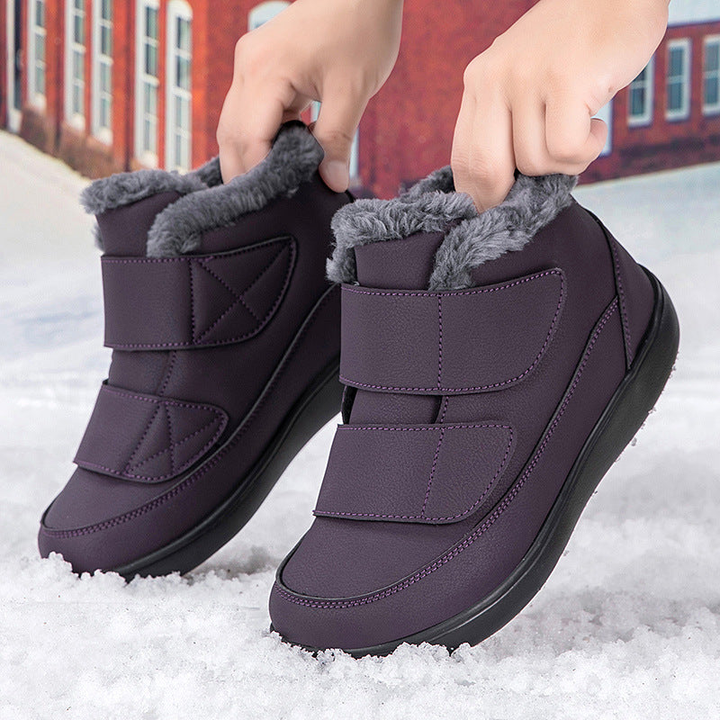 Damen Isolierte Winterstiefel mit verstellbaren Klettverschlüssen EB