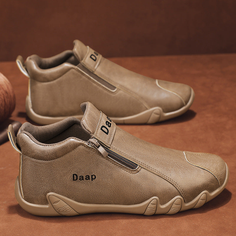 Damen Sportliche Stiefeletten mit praktischem Reißverschluss und rutschfester Sohle EB