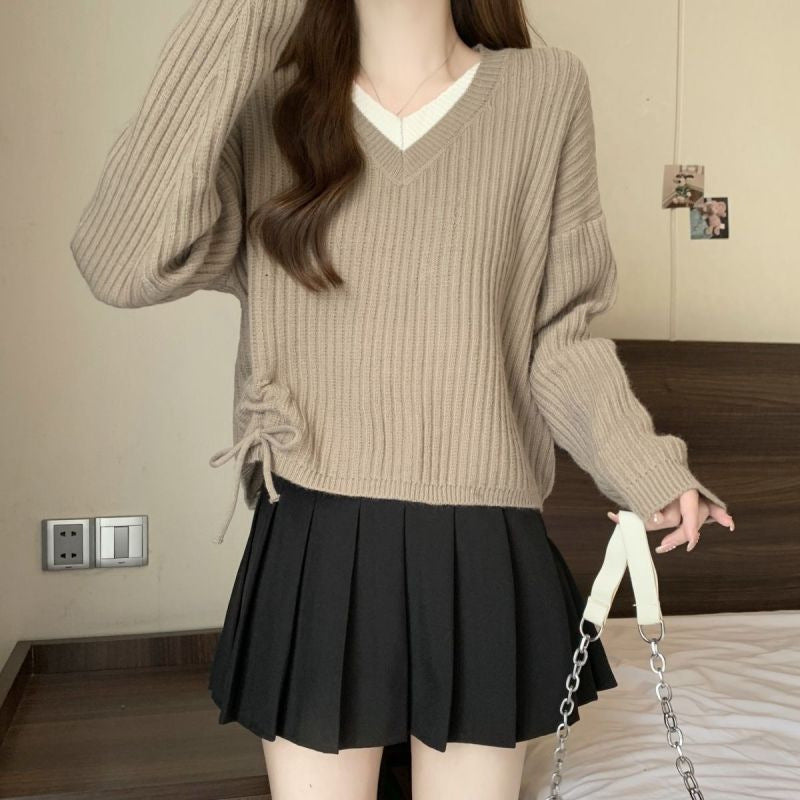 Damen lässiger Strickpullover EB