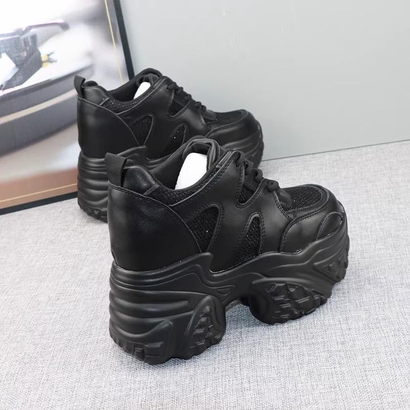 Damen Chunky Sneakers mit atmungsaktiver Mesh-Oberfläche und dämpfender Sohle EB
