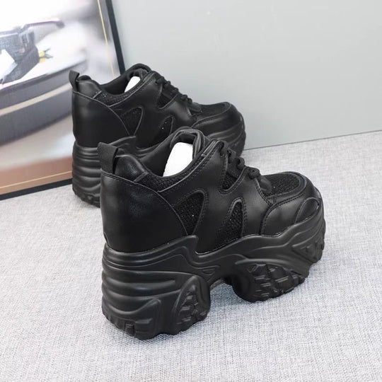Damen Chunky Sneakers mit atmungsaktiver Mesh-Oberfläche und dämpfender Sohle EB