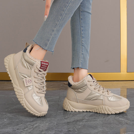 Damen Hohe Winter Sneakers mit kuscheligem Innenfutter EB