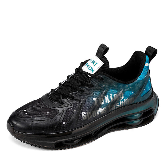 Unisex futuristische luftgepolsterte Sneaker mit transparentem TPU‑Obermaterial und sichtbarer Hohlkern‑Plateausohle EB
