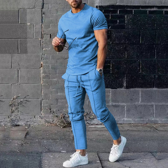 Herren lässiges T-Shirt und Jogginghose Set EB