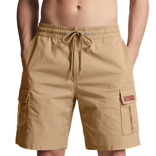 Herren Cargo-Shorts mit elastischem Bund und praktischen Taschen EB
