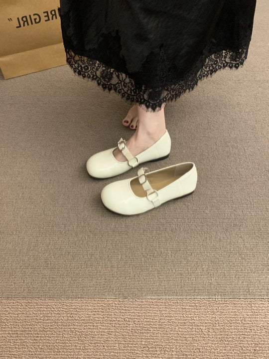 Damen elegante Ballerinas mit modischem Riemchen und komfortablem Fußbett EB