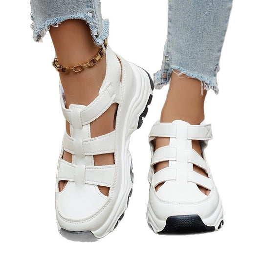 Damen Sportliche Sandalen mit verstellbaren Riemen und stoßdämpfender Sohle EB