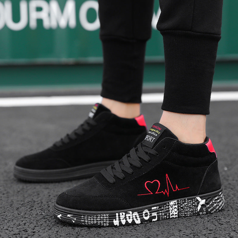 Damen Sportive High-Top Sneakers mit individuell bedruckter Laufsohle EB