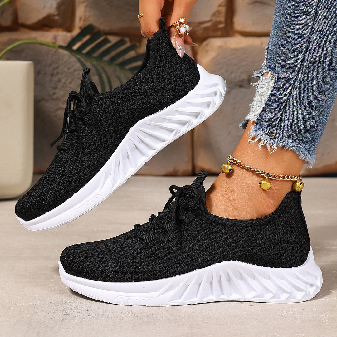 Damen Sportliche Atmungsaktive Sneakers mit flexiblem Sohlenkonzept EB