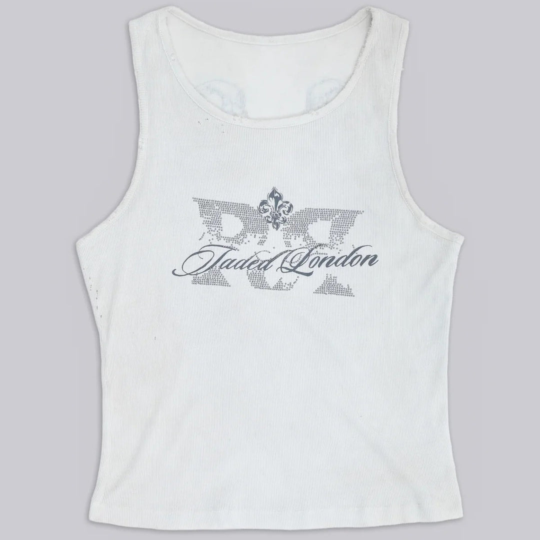 Damen lässiges Tanktop mit stylischem Grafikdruck EB