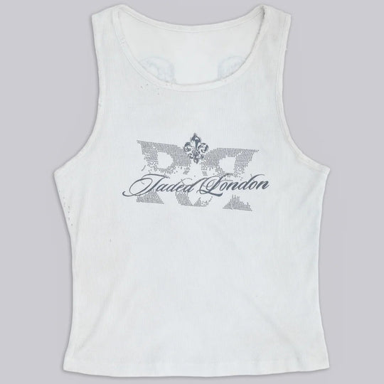 Damen lässiges Tanktop mit stylischem Grafikdruck EB
