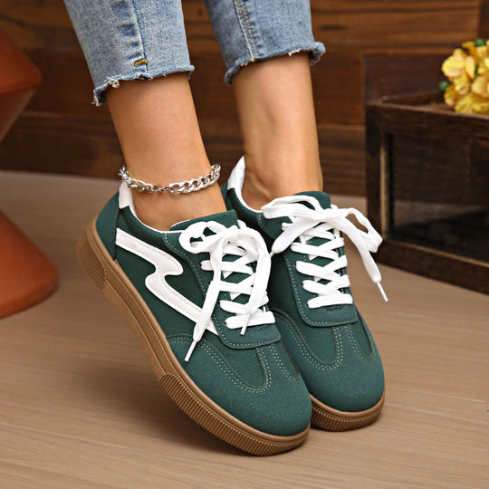 Damen Freizeitschuhe mit modischem Design und rutschfester Gummisohle EB