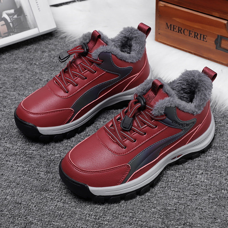 Damen Modische Winter Sneakers mit isolierendem Warmfutter EB