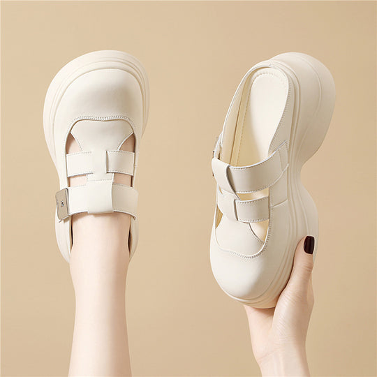 Damen Modische Komfort-Schuhe mit verstellbaren Riemen EB