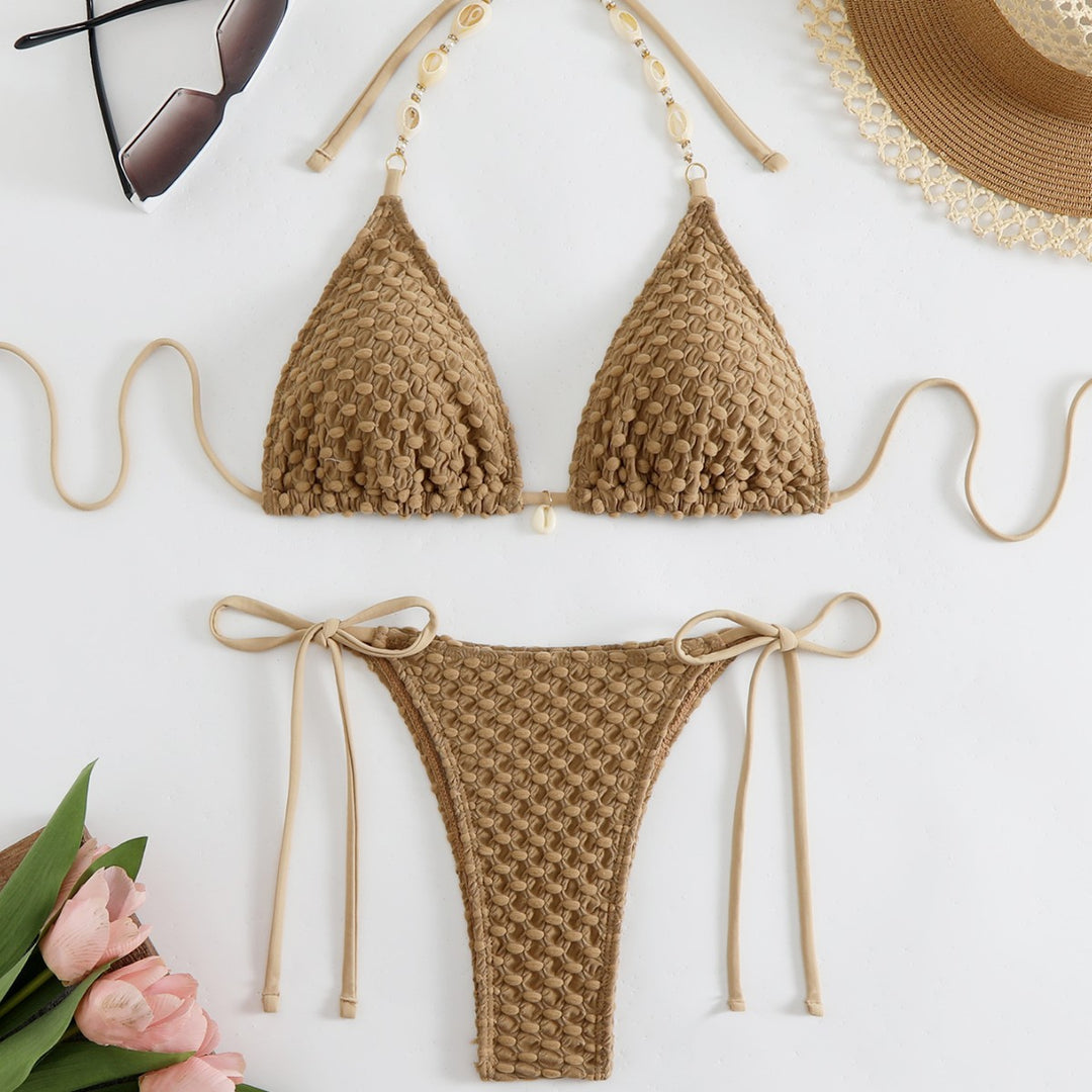Damen Häkel-Bikini-Set mit eleganten Details EB