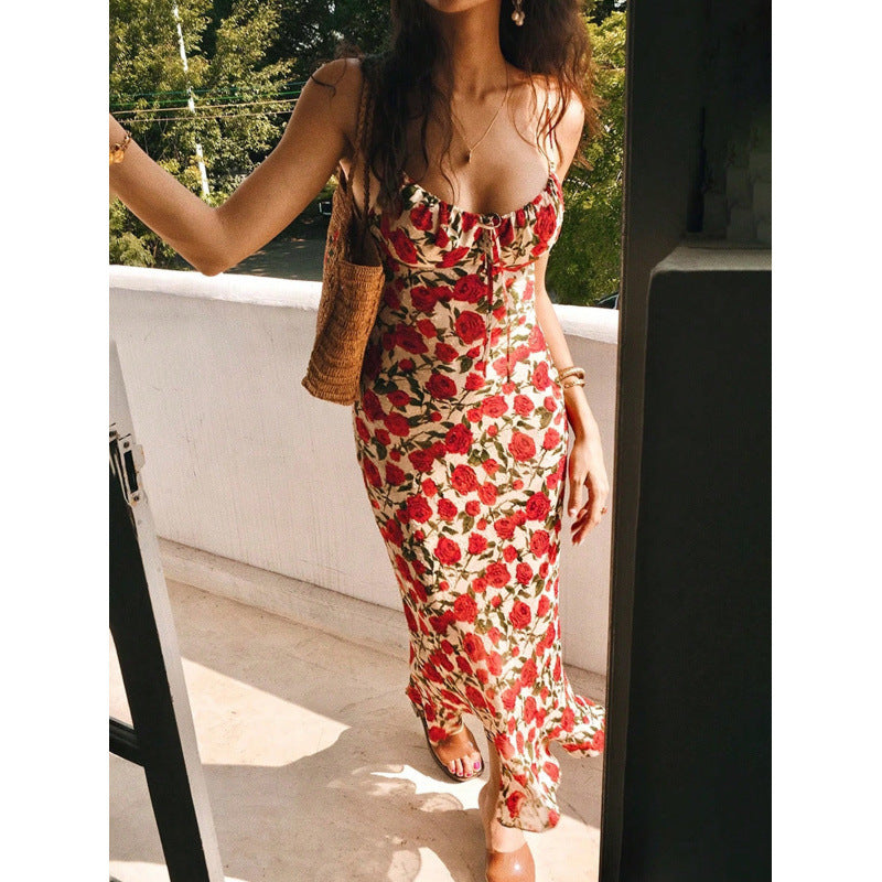 Damen Midi-Kleid mit floralen Details und zauberhaftem Schnitt EB