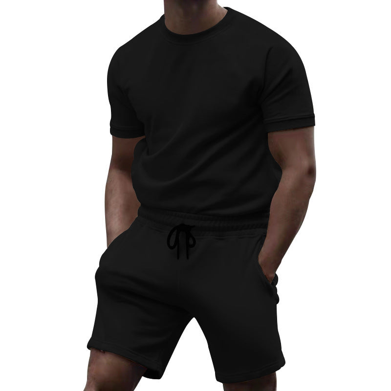 Herren Sportkombination mit kurzärmligem Oberteil und bequemen Shorts EB