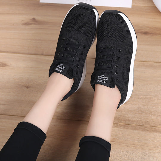 Damen Sportliche Dämpfungssneakers mit atmungsaktivem Obermaterial und rutschfester Sohle EB