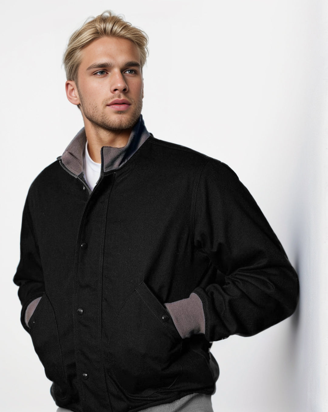 Herren modische Übergangsjacke mit zwei Taschen EB