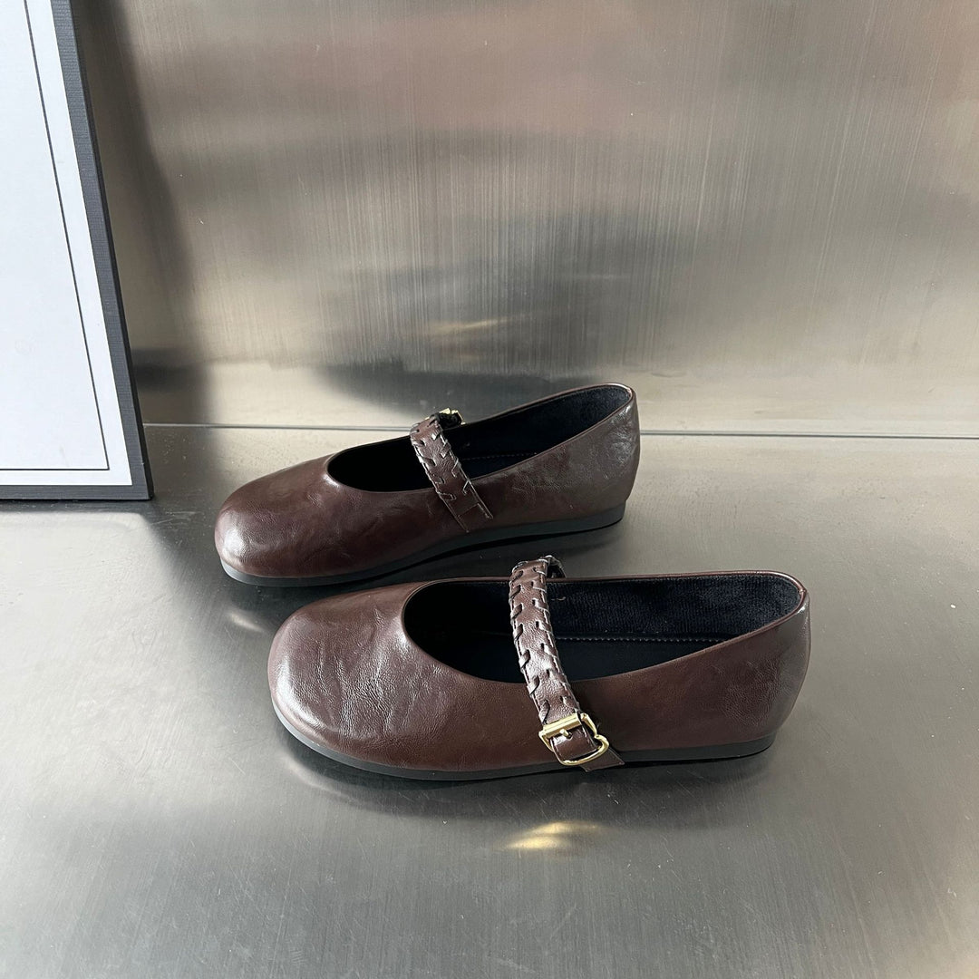 Damen Ballerinas mit elegantem Riemen und komfortabler Innensohle EB