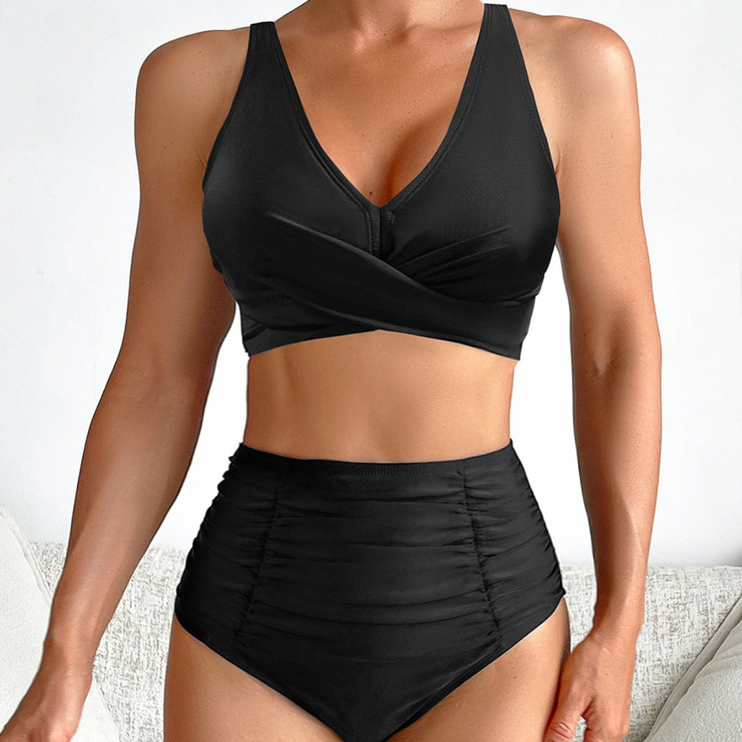 Damen Hochtaillierter Bade-Bikini EB