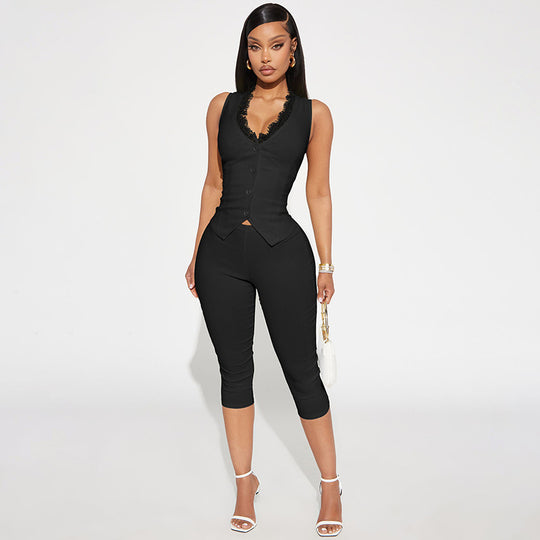 Damen Shaping Jumpsuit mit elegantem Spitzenoberteil EB