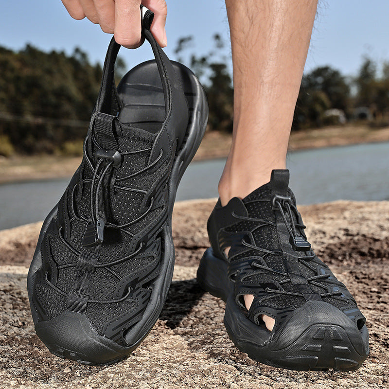 Damen Sportliche Outdoor-Sandalen mit rutschfester Sohle und praktischem Schnellschnürsystem EB