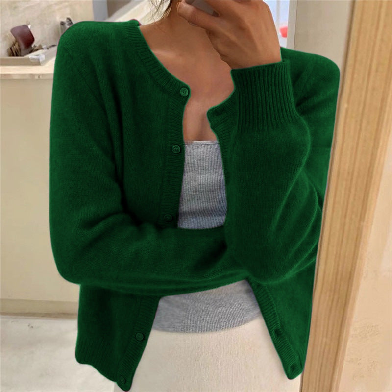 Damen kuschelige Strickjacke EB