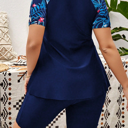 Damen Sportliches Set mit floralem Design EB