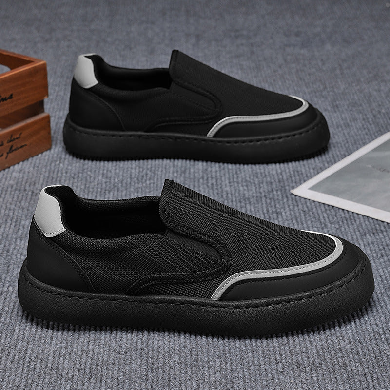 Damen Slip-On Freizeitschuhe mit atmungsaktiver Mesh-Oberfläche und bequemer Sohle EB
