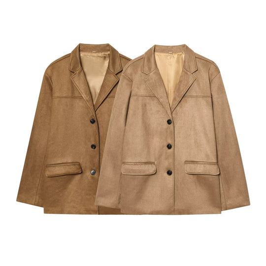 Damen eleganter und modischer Blazer mit praktischen Taschen EB