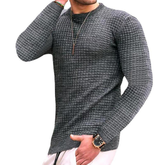 Herren Strickpullover mit strukturiertem Design EB