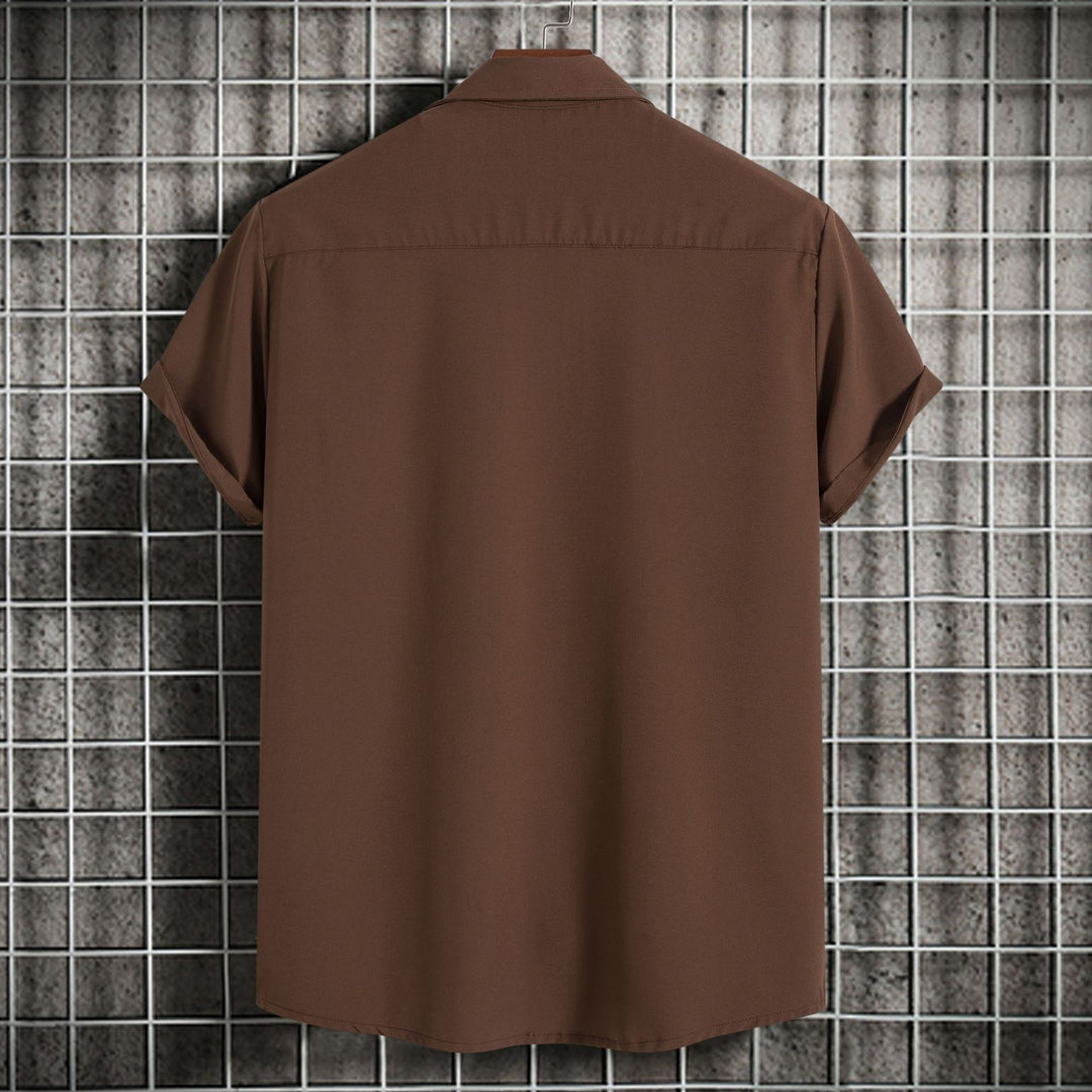 Herren Kurzarmhemd mit lässigem Oversized-Schnitt und feinem Material EB