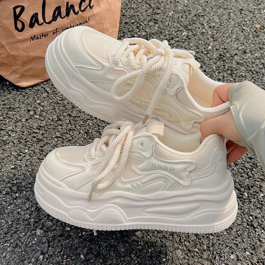 Damen Sportliche Chunky Sneakers mit atmungsaktiver Obermaterialstruktur EB
