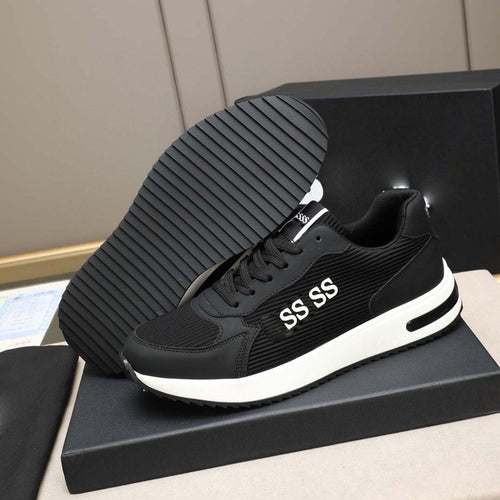 Damen Sportliche Sneakers mit atmungsaktiver Textil-Oberfläche und stoßdämpfender Sohle EB