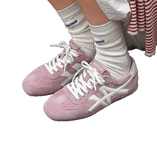 Damen Sportliche Sneakers mit atmungsaktivem Obermaterial und rutschfester Sohle EB