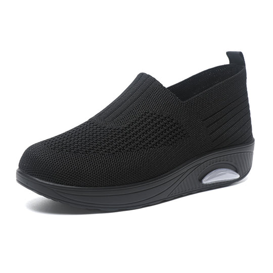 Damen Bequeme Slip-On Sneakers mit Luftpolsterung EB