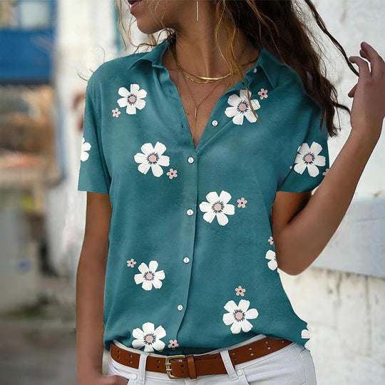 Damen Bluse mit floralem Design EB